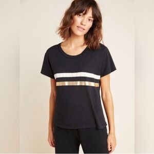 Sundry Black and Gold Women's Top Size 1